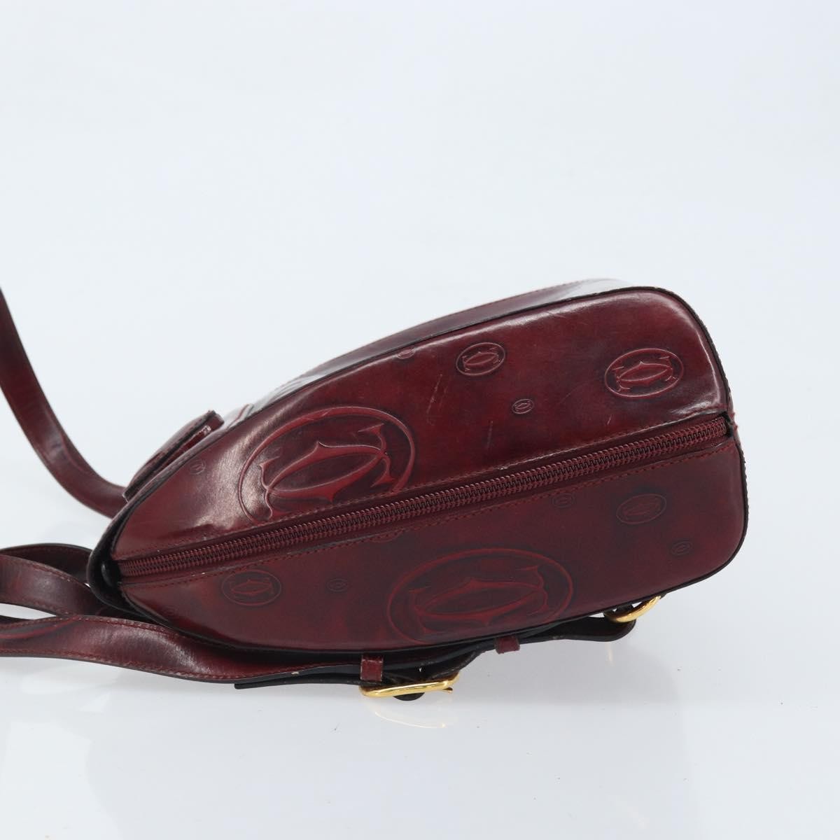 Cartier Happy Birthday Patent Leather Burgundy Patent_Leather Backpack Bag (Pre-Owned)