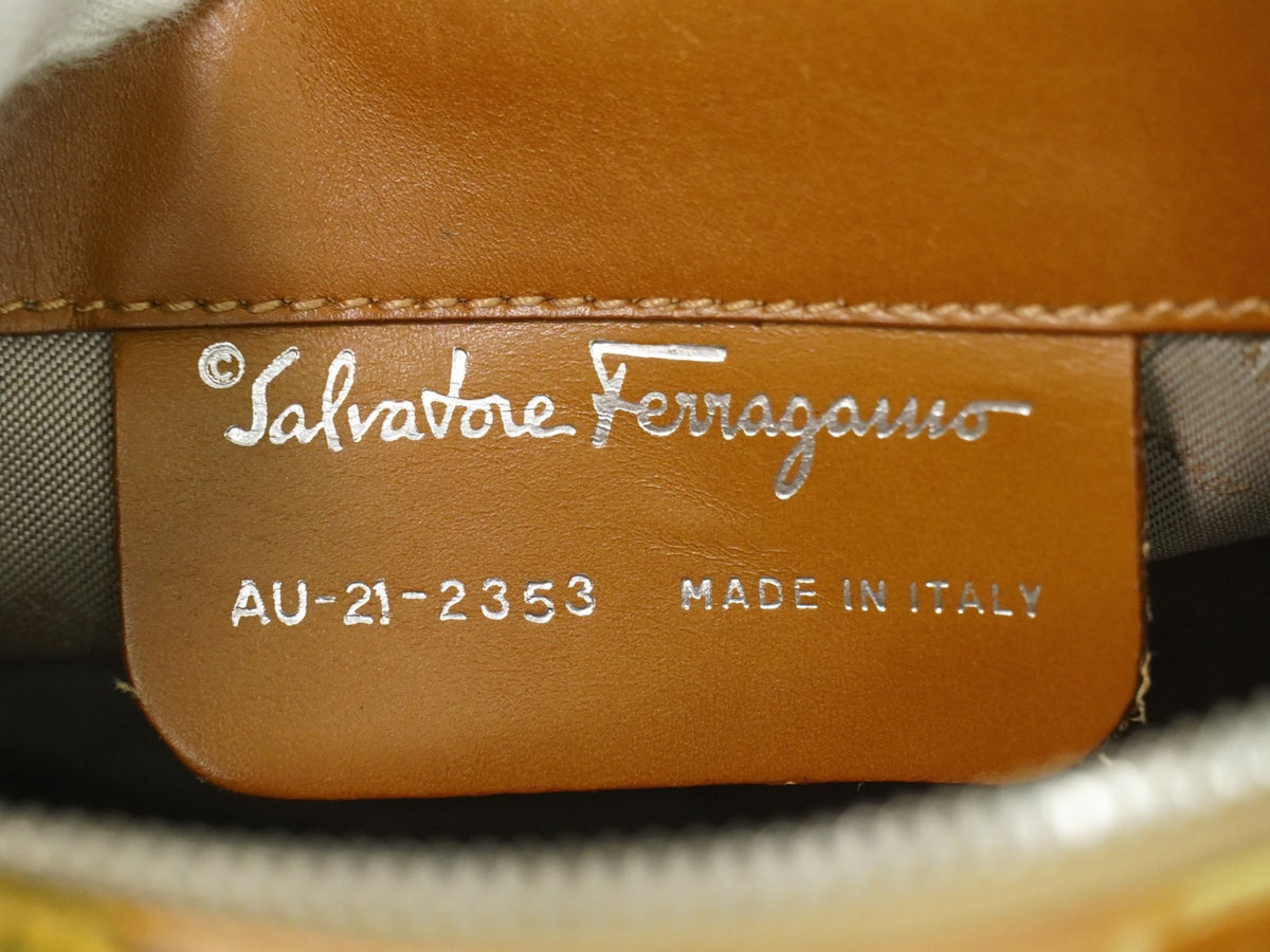 Salvatore Ferragamo Vintage Canvas Multicolour Canvas Shoulder Bag Bag (Pre-Owned)