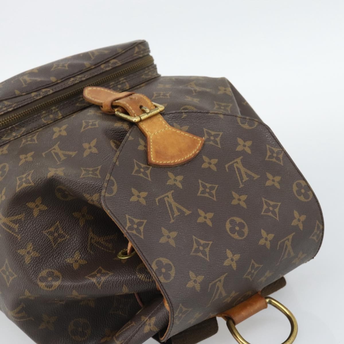 Louis Vuitton Vintage Montsouris Monogram Canvas Brown Canvas Backpack Bag (Pre-Owned)