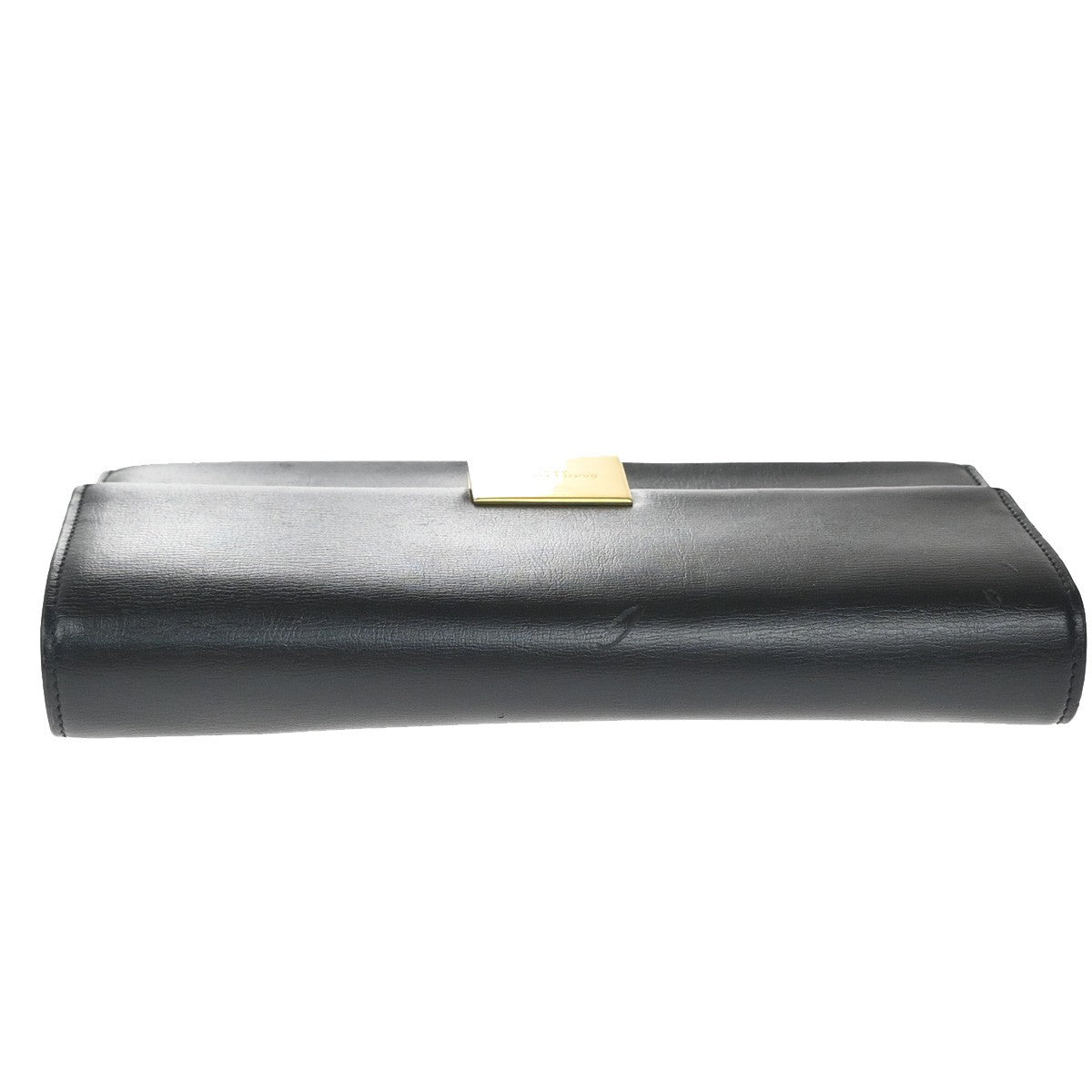 Saint Laurent Bellechasse Flap Leather Black Leather Wallets Accessory (Pre-Owned)