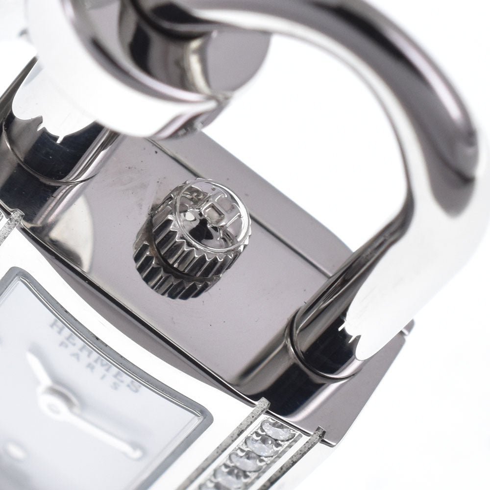 Hermes Kelly Quartz Stainless Steel With Diamond Bezel Watch (Pre-Owned)