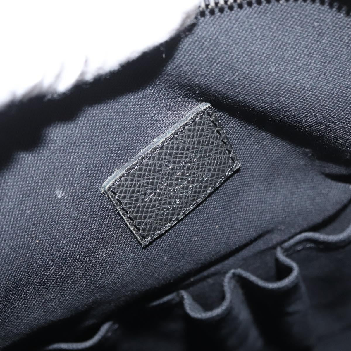 Louis Vuitton Sasha Taiga Leather Black Leather Handbag (Pre-Owned)