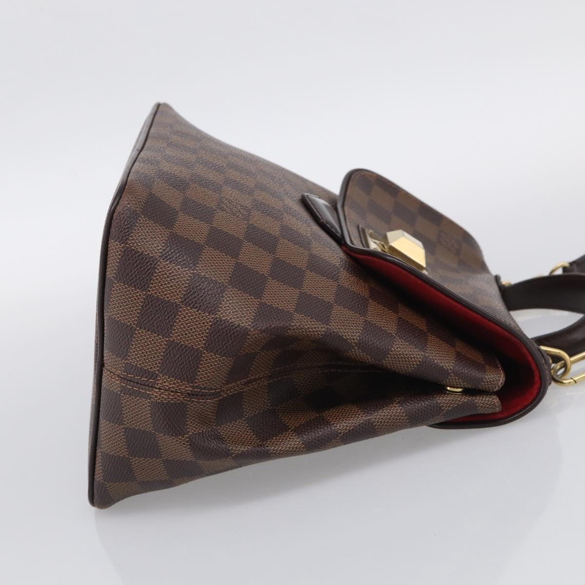Louis Vuitton Bergamo Damier Brown Canvas Handbag (Pre-Owned)