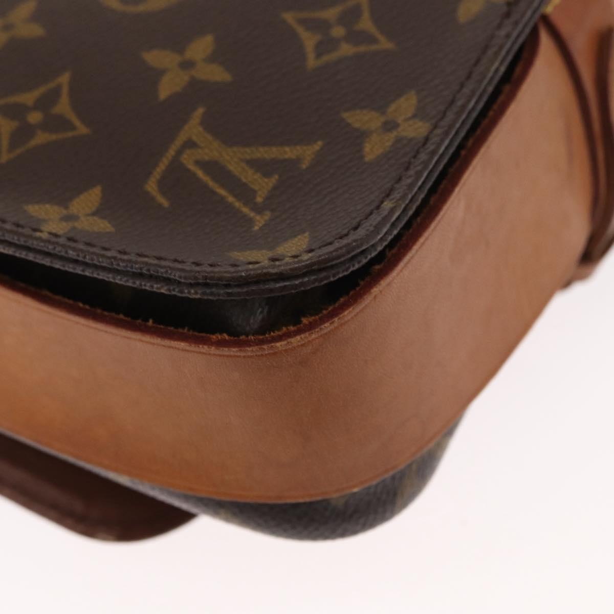 Louis Vuitton Cartouchiere Monogram Canvas Brown Canvas Shoulder Bag Bag (Pre-Owned)