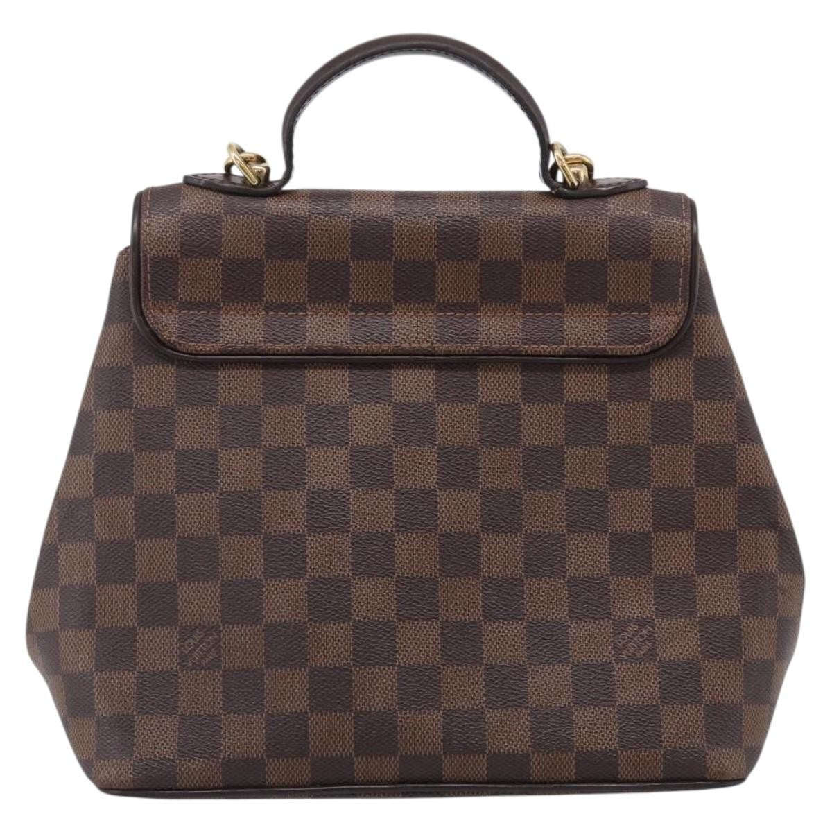 Louis Vuitton Bergamo Damier Brown Canvas Handbag (Pre-Owned)