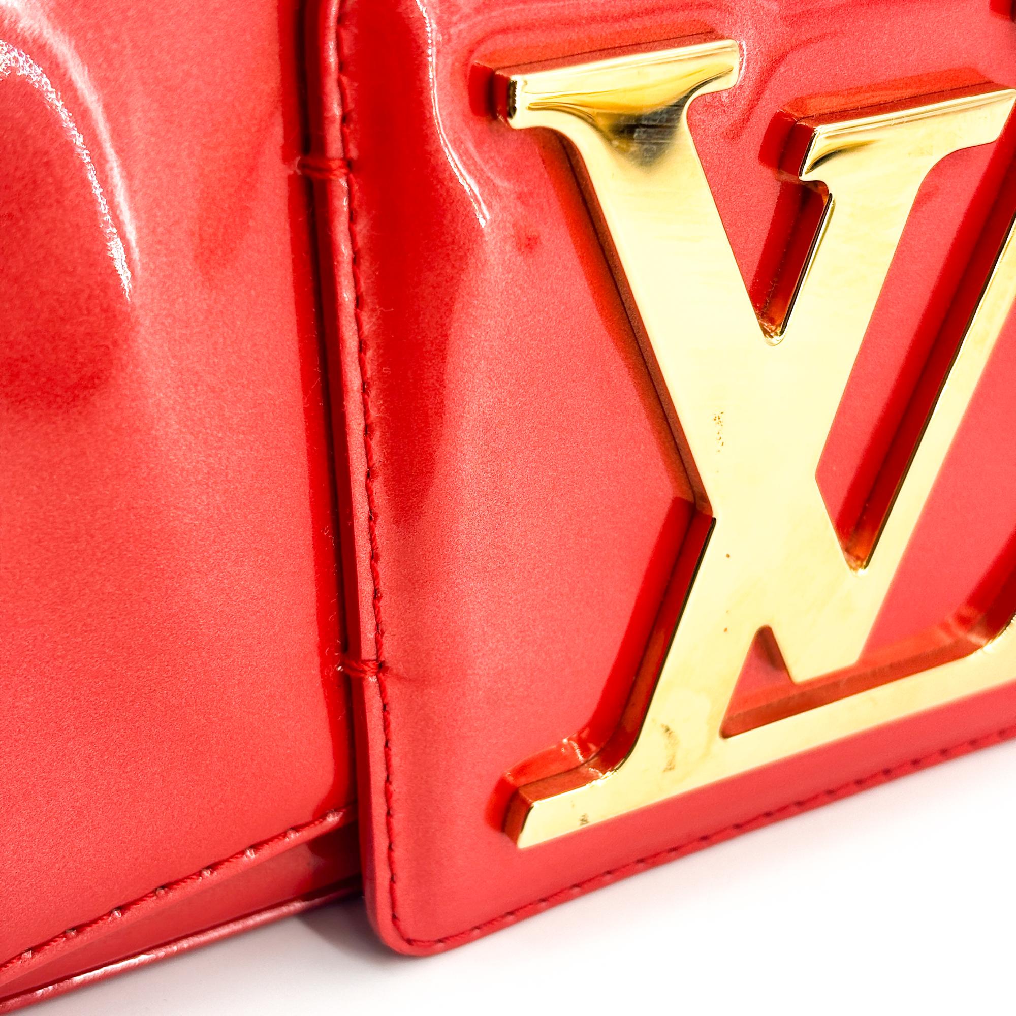 Louis Vuitton Sobe Clutch Patent Red Patent_Leather Clutche & Pouche Bag (Pre-Owned)