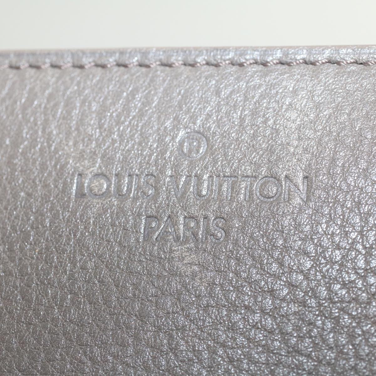 Louis Vuitton Naxos Leather Gray Leather Shoulder Bag Bag (Pre-Owned)