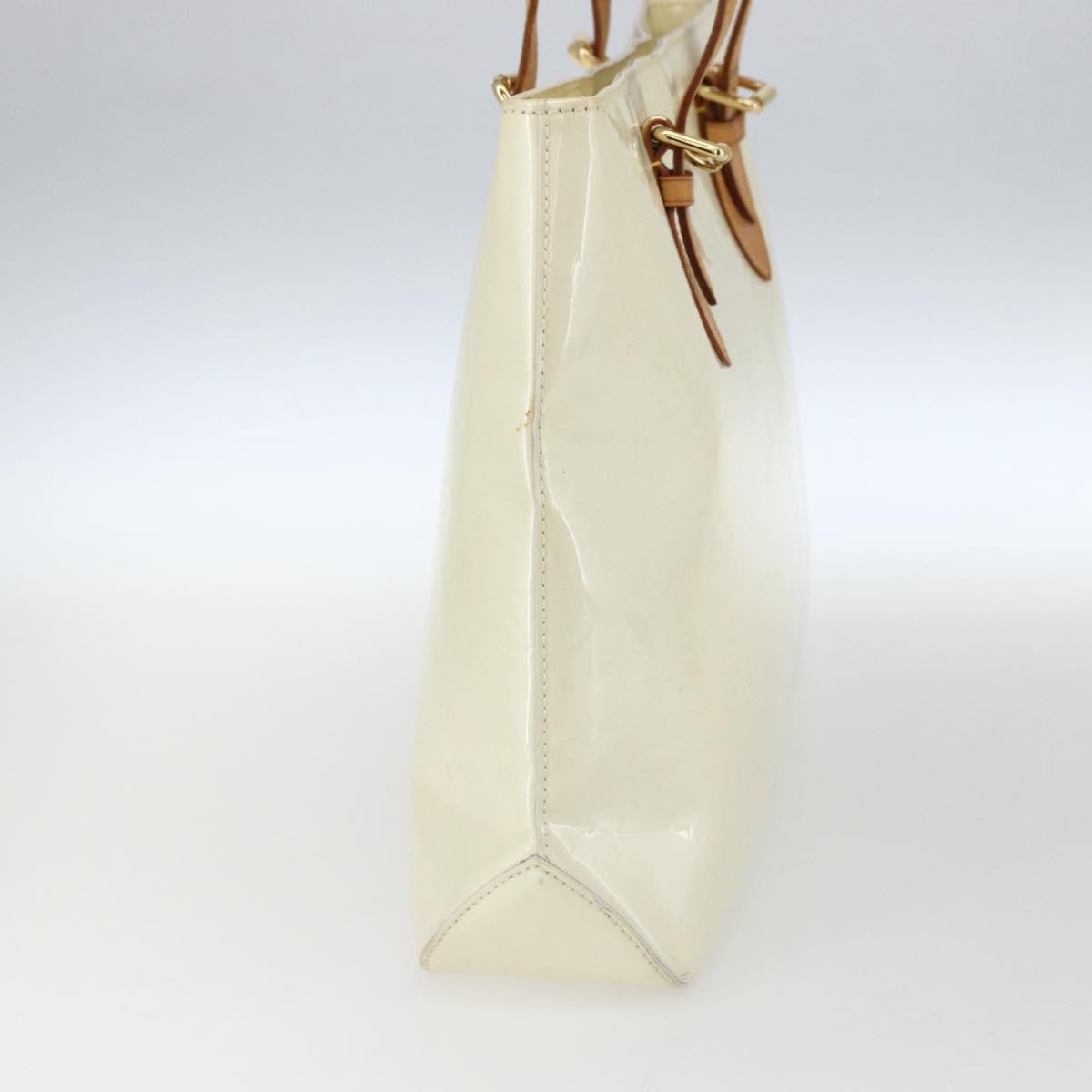 Louis Vuitton Brentwood Monogram Vernis Beige Patent_Leather Tote Bag Bag (Pre-Owned)