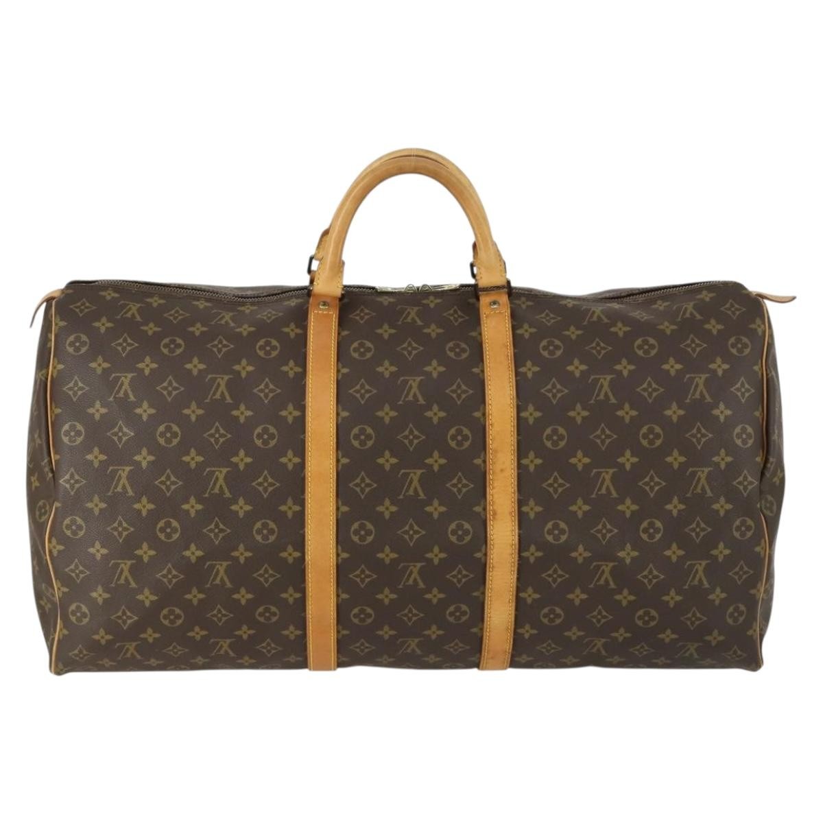Louis Vuitton Keepall Monogram Canvas Brown Canvas Travel Bag Bag (Pre-Owned)