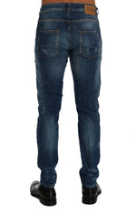 Frankie Morello Chic Slim Fit Blue Wash Men's Jeans
