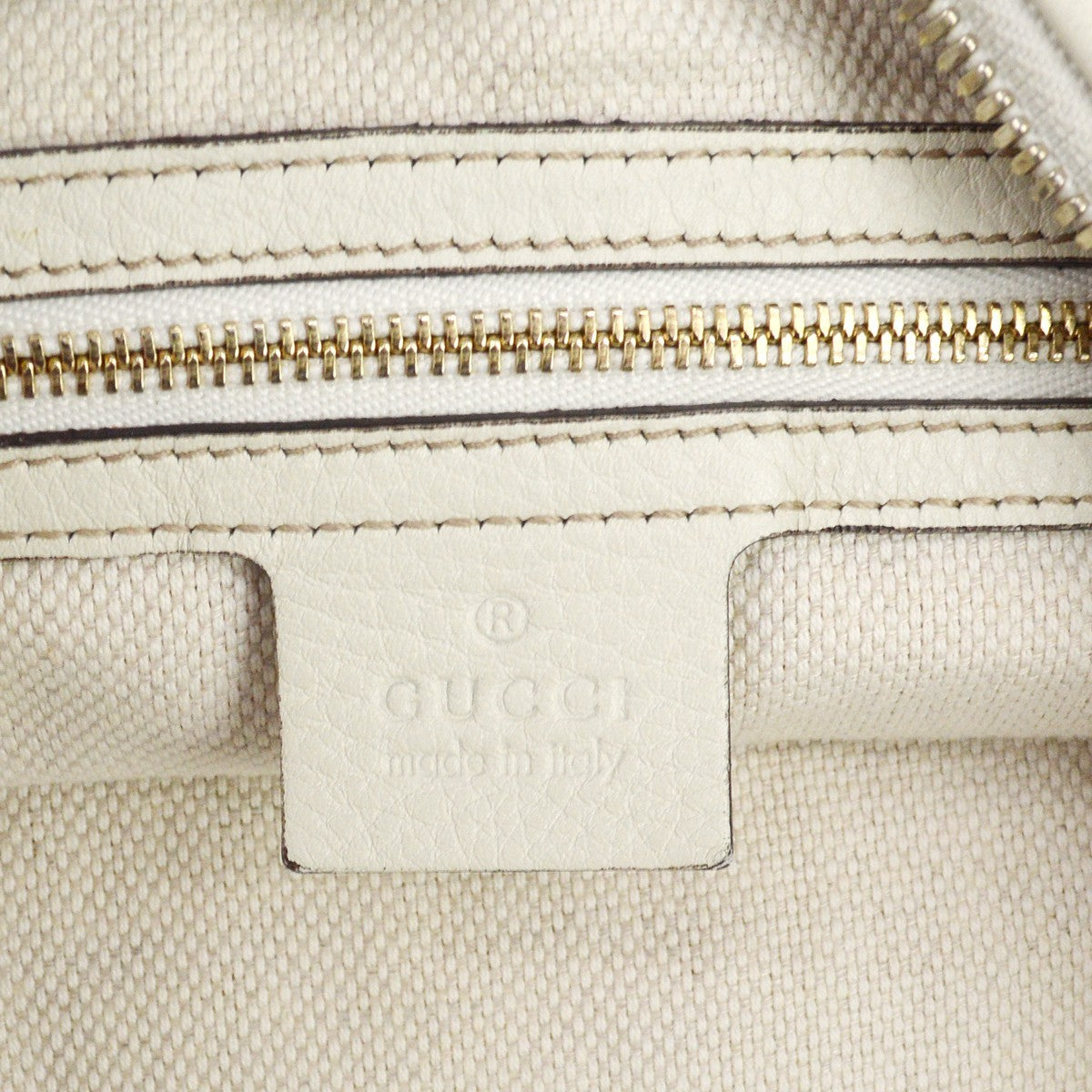 Gucci Soho Hobo Leather Beige Leather Shoulder Bag Bag (Pre-Owned)