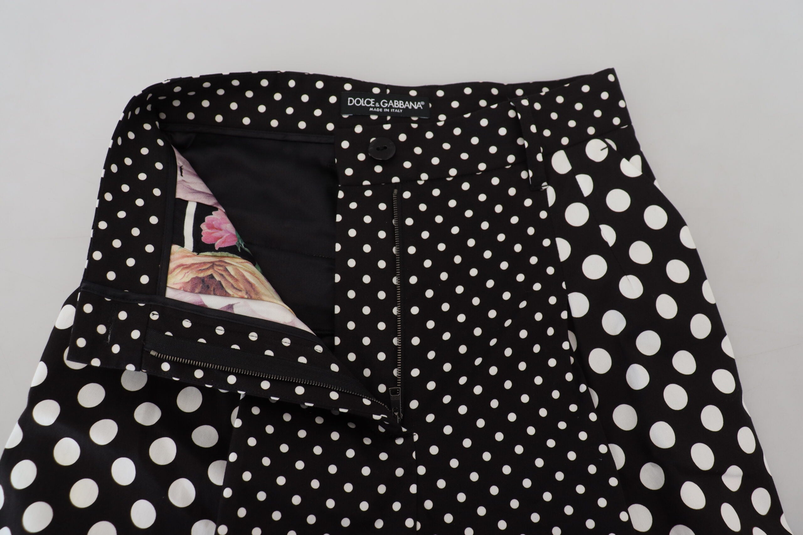 Dolce & Gabbana Multicolor Polka Dots High Waist  Women's Pants