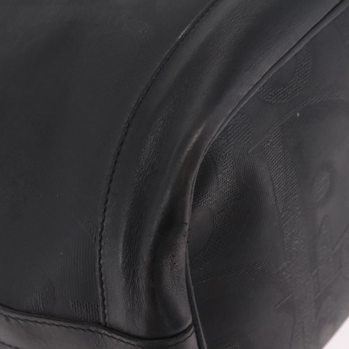 Christian Dior Trotter Shoulder Canvas Black Canvas Handbag (Pre-Owned)