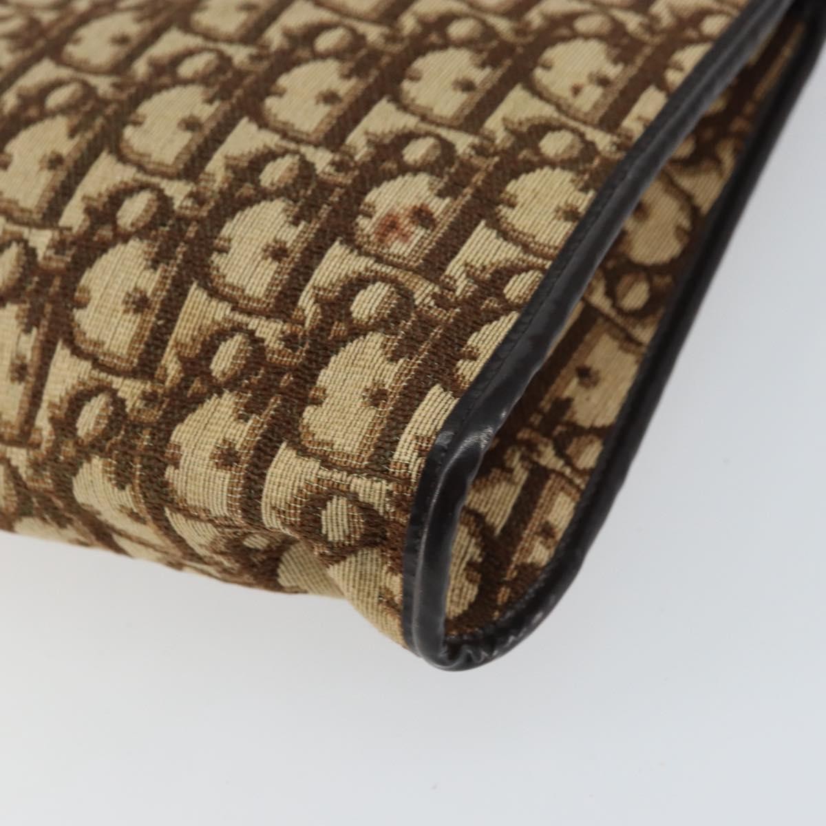 Christian Dior Vintage Trotter Canvas Beige Canvas Shoulder Bag Bag (Pre-Owned)
