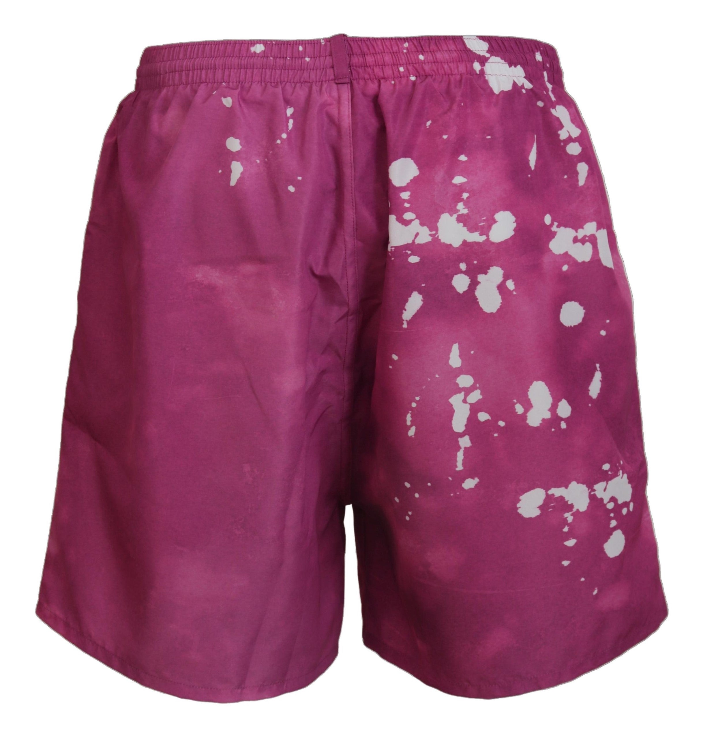 Dsquared² Pink Tie Dye Logo Men Beachwear Shorts Men's Swimwear