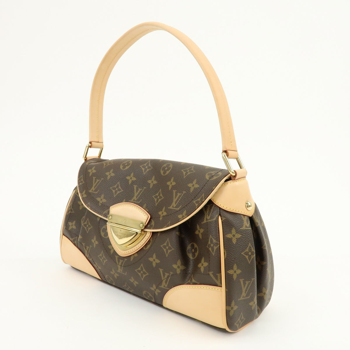 Louis Vuitton Beverly Monogram Canvas Brown Canvas Handbag (Pre-Owned)