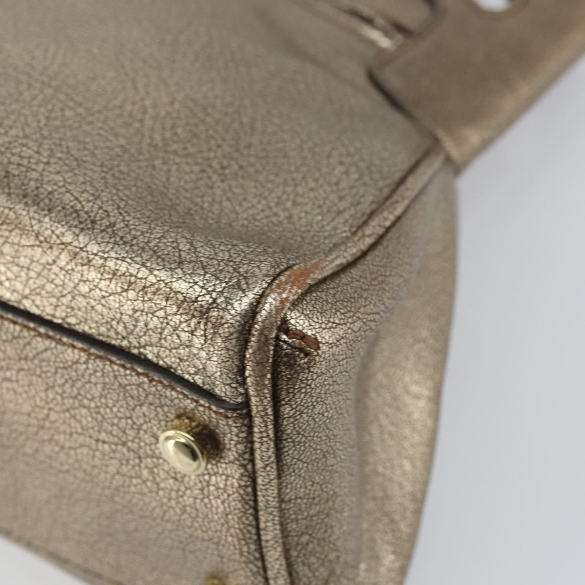 Cartier Marcello Leather Gold Leather Handbag (Pre-Owned)