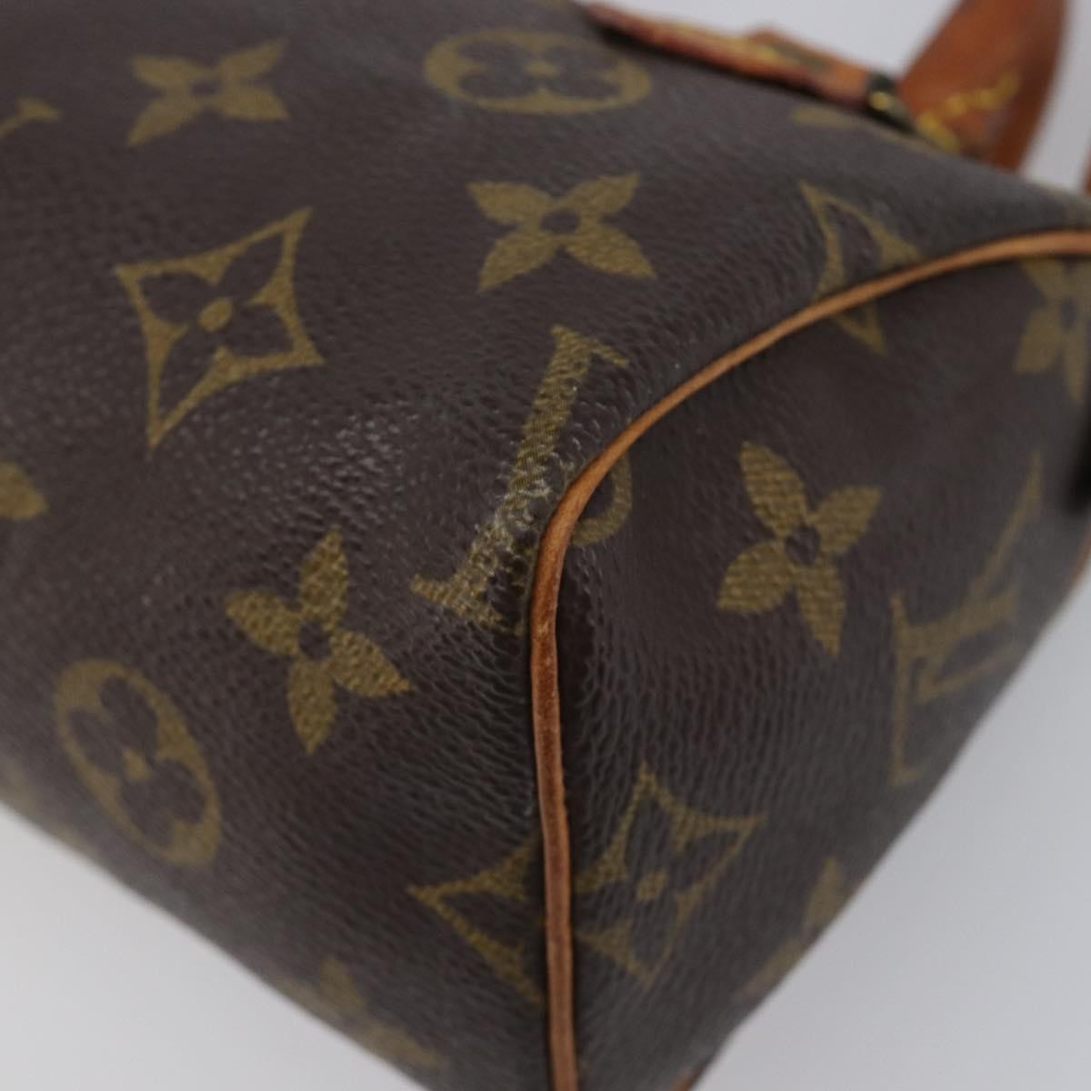 Louis Vuitton Speedy Mini Hl Monogram Canvas Brown Canvas Handbag (Pre-Owned)