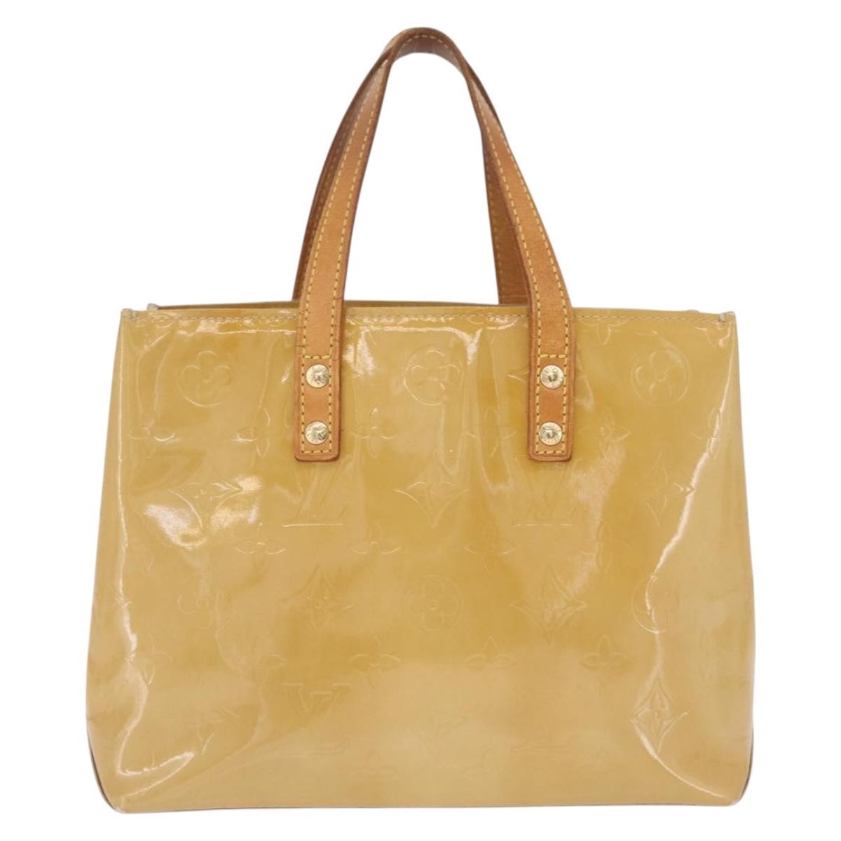 Louis Vuitton Reade Monogram Vernis Beige Patent_Leather Handbag (Pre-Owned)