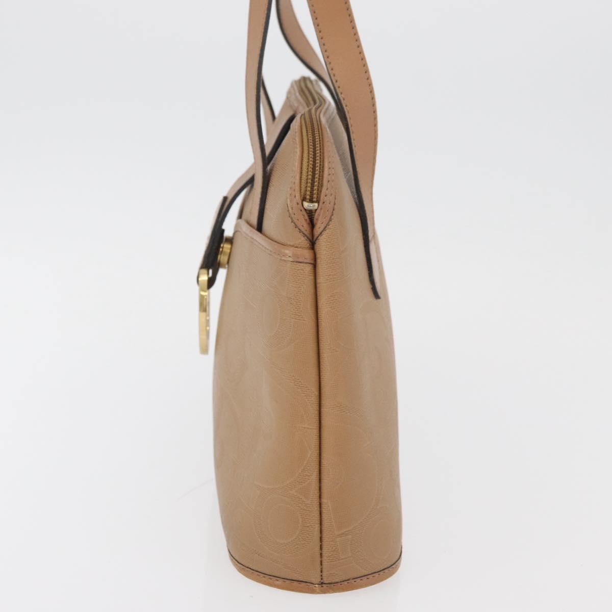 Christian Dior Vintage Trotter Canvas Beige Canvas Handbag (Pre-Owned)
