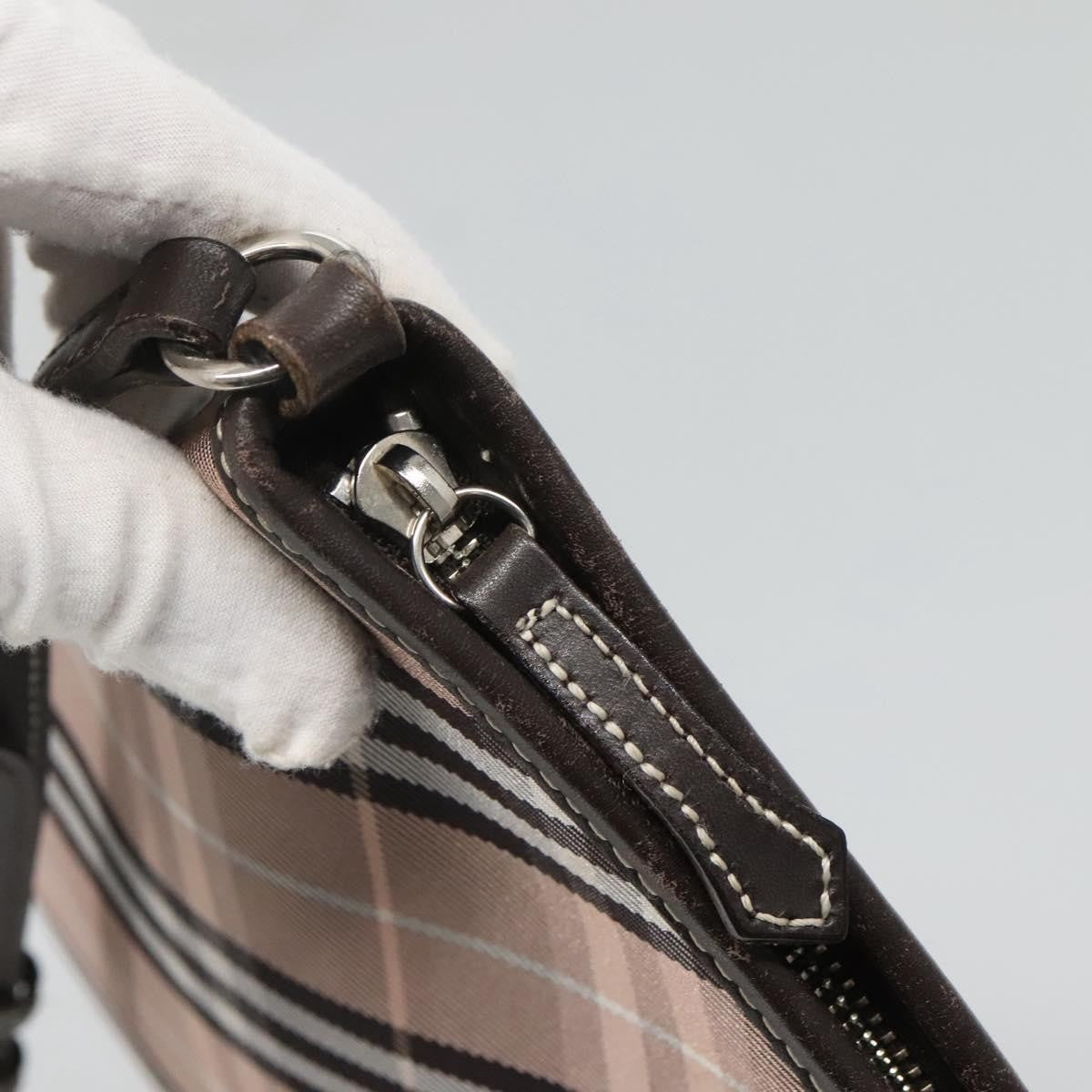 Burberry Nova Check Blue Label Canvas Pink Canvas Shoulder Bag Bag (Pre-Owned)