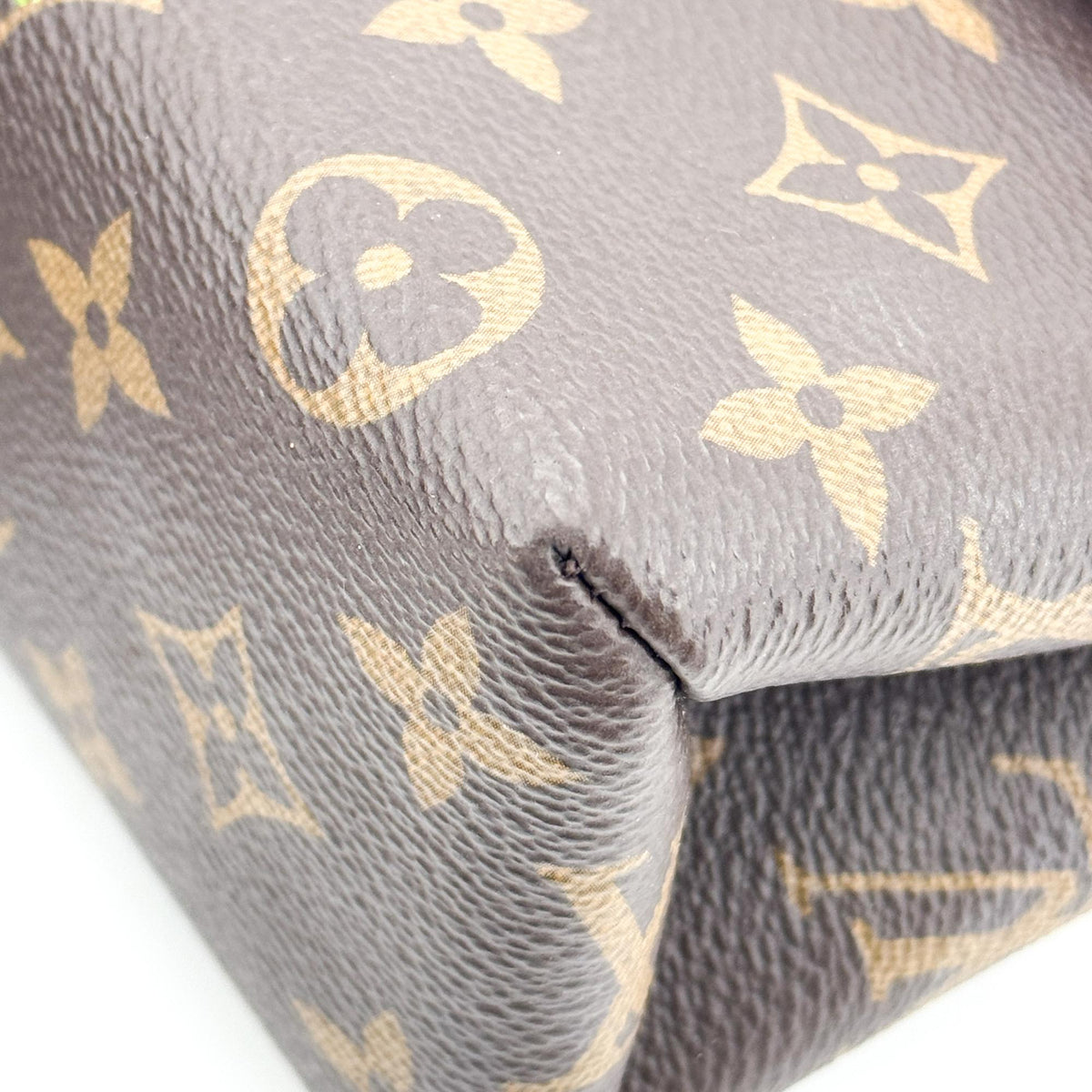 Louis Vuitton Locky Monogram Canvas With Leather Black Canvas Handbag (Pre-Owned)