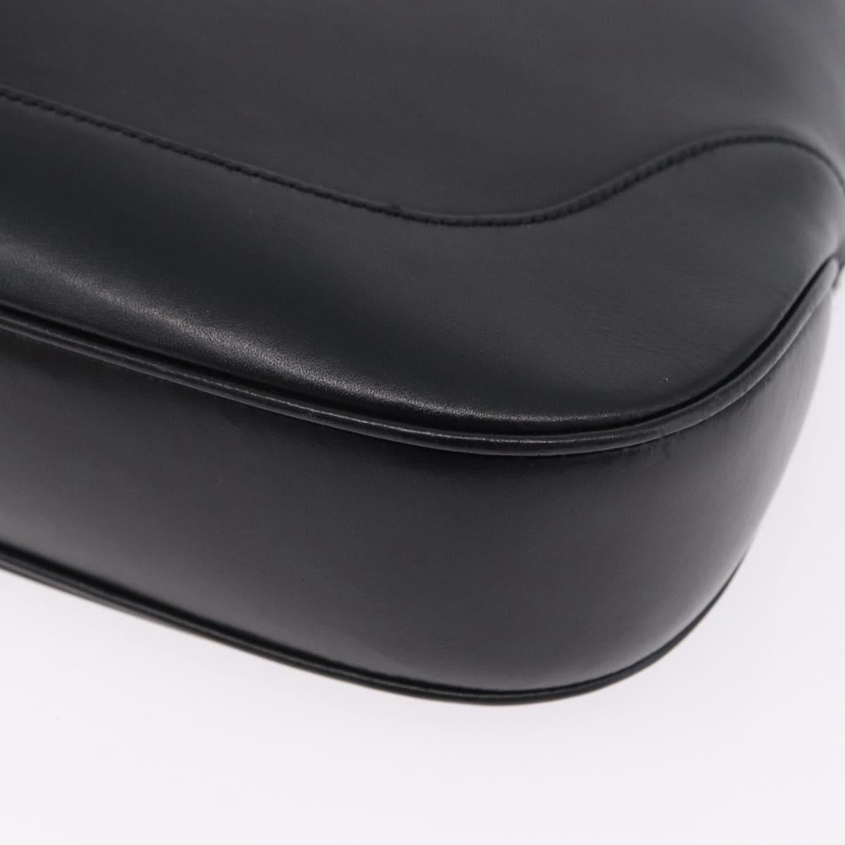 Gucci Jackie O Bouvier Hobo Leather Black Leather Shoulder Bag Bag (Pre-Owned)