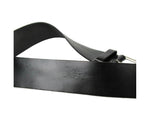 Saint Laurent Unisex Black Leather Natural Style Belt