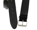Saint Laurent Unisex Black Leather Natural Style Belt
