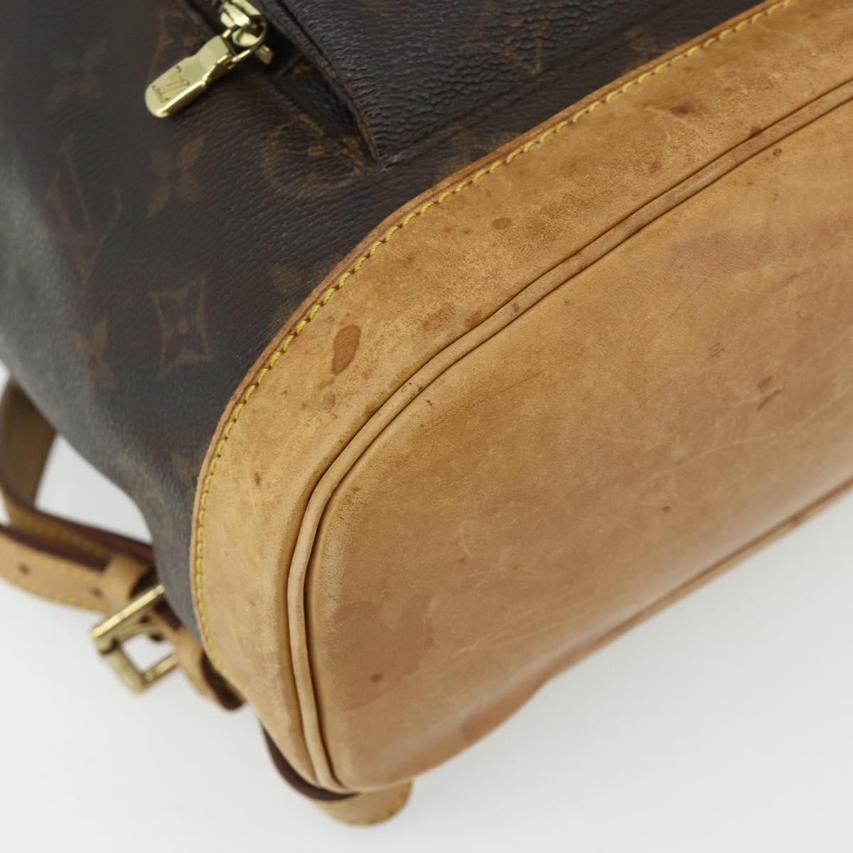 Louis Vuitton Vintage Montsouris Monogram Canvas Brown Canvas Backpack Bag (Pre-Owned)