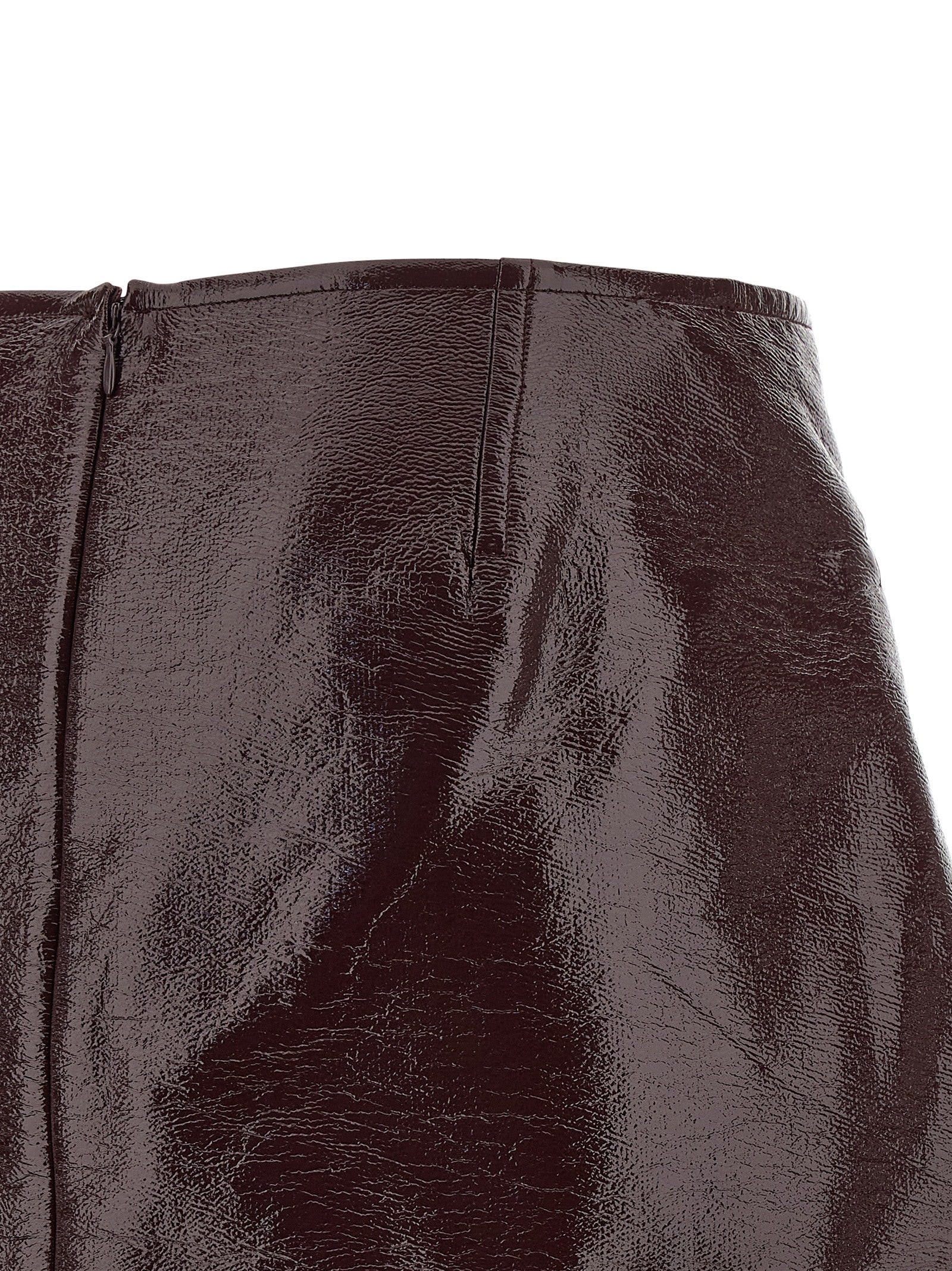 Courreges Women's Fold Vinyl Mini Skirt