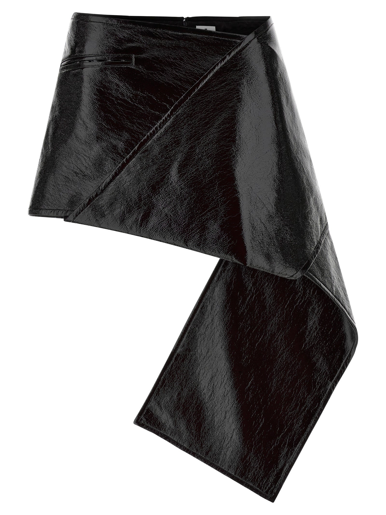 Courreges Women's Fold Vinyl Mini Skirt