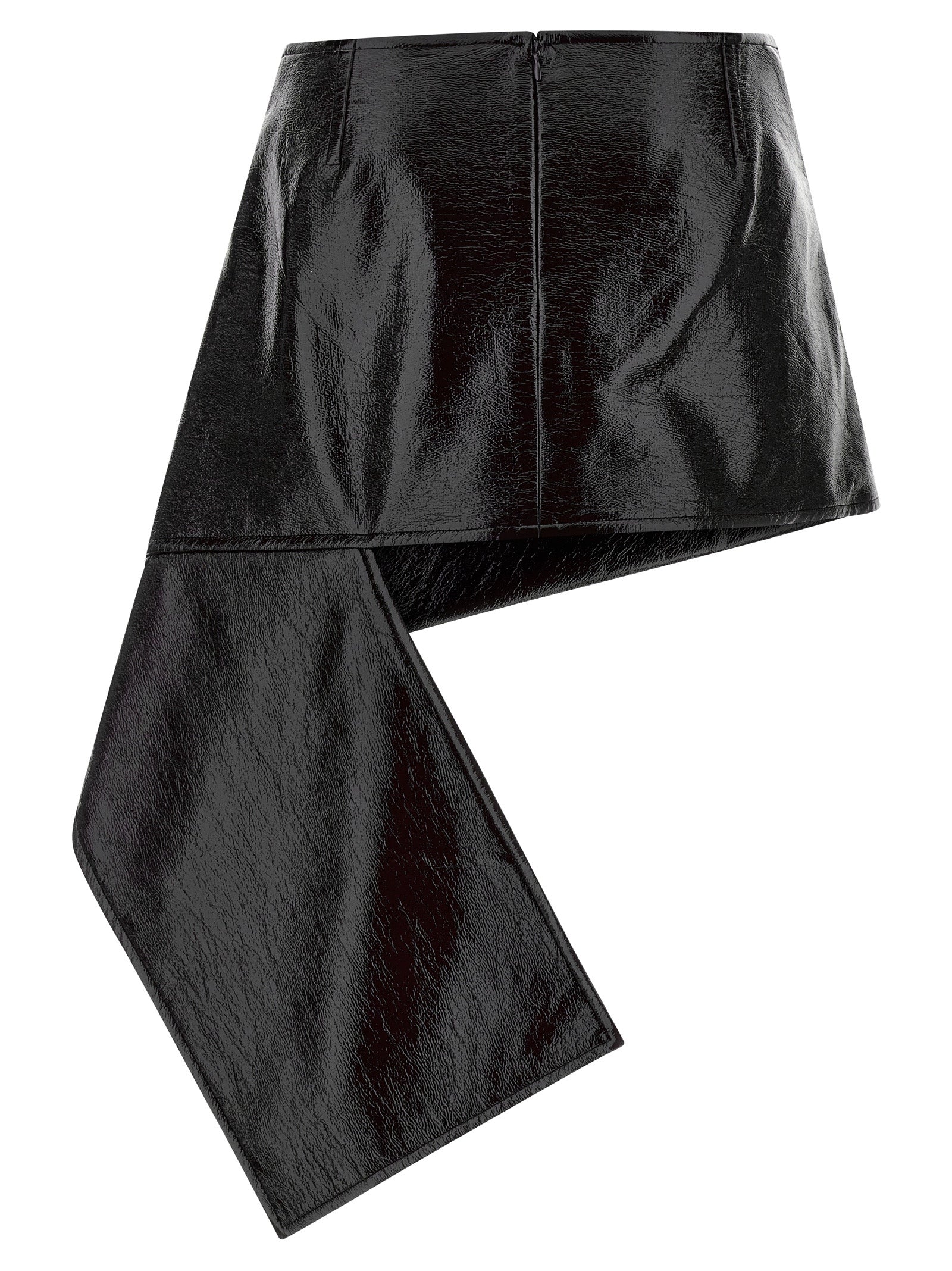 Courreges Women's Fold Vinyl Mini Skirt