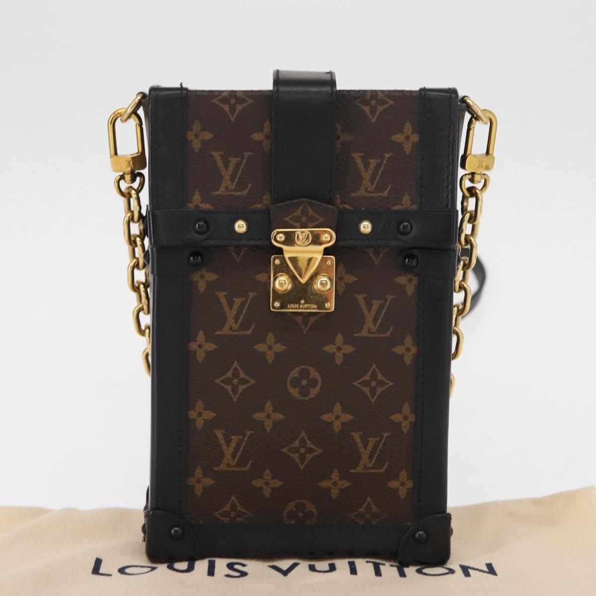 Louis Vuitton Vertical Trunk Pochette Monogram Canvas Brown Canvas Clutche & Pouche Bag (Pre-Owned)
