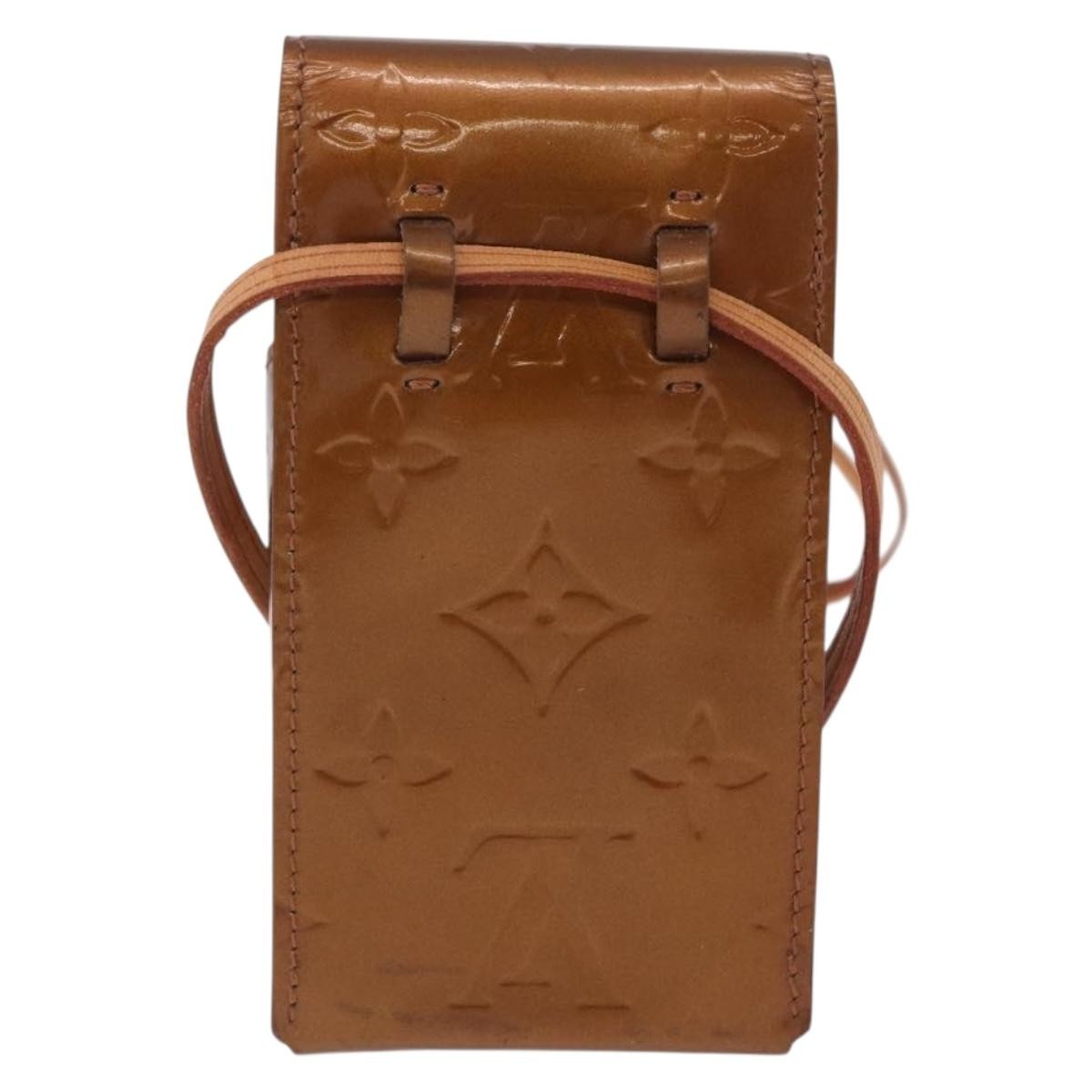 Louis Vuitton Walker Monogram Vernis Brown Patent_Leather Wallets Accessory (Pre-Owned)