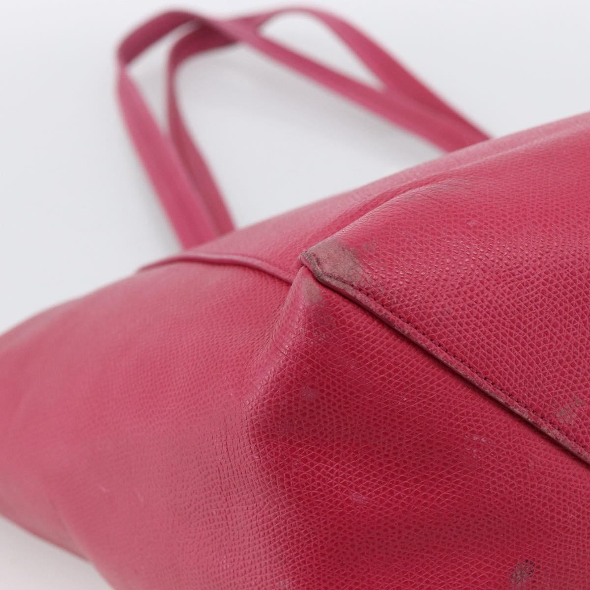 Celine Phantom Cabas Leather With Shearling Pink Leather Tote Bag Bag (Pre-Owned)