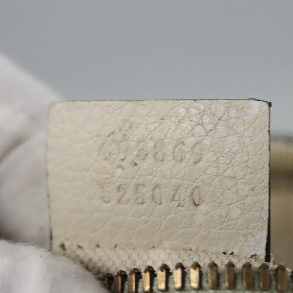 Gucci Logo Belt Printed Leather White Leather Shoulder Bag Bag (Pre-Owned)