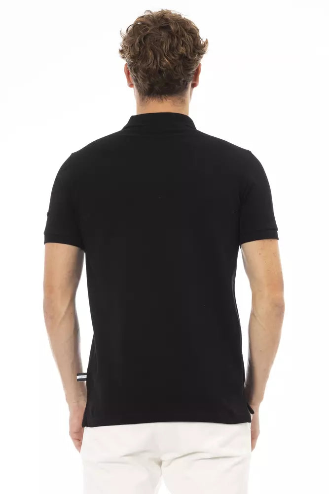Baldinini Trend Black Cotton Men Polo Men's Shirt