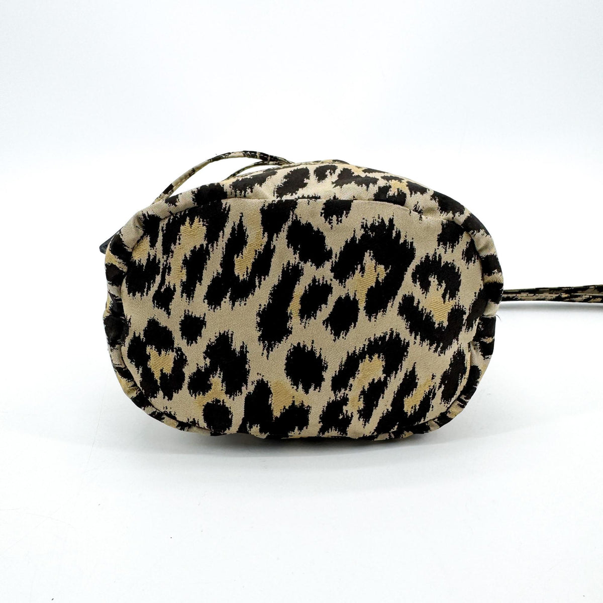 Christian Dior Logo Travel Drawstring Printed Fabric Beige Canvas Clutche & Pouche Bag (Pre-Owned)