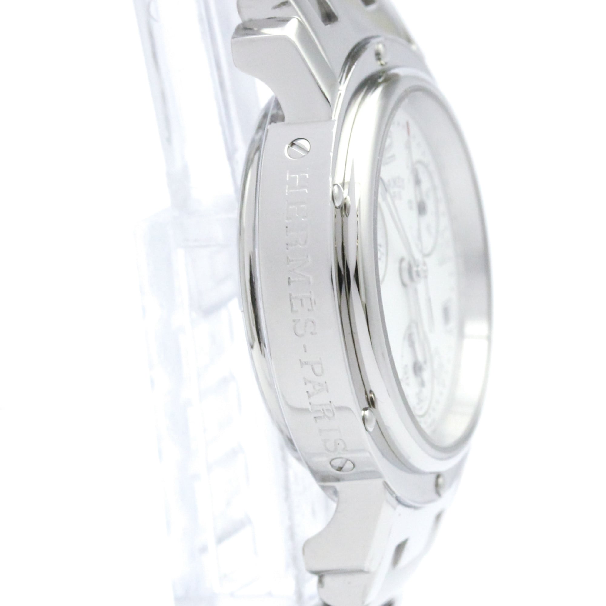 Hermes Clipper Chronograph Quartz Stainless Steel Watch (Pre-Owned)