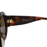 Alexander McQueen Unisex Havana Plastic Acetate Round Sunglasses AM0032S 429178 2302