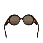 Alexander McQueen Unisex Havana Plastic Acetate Round Sunglasses AM0032S 429178 2302