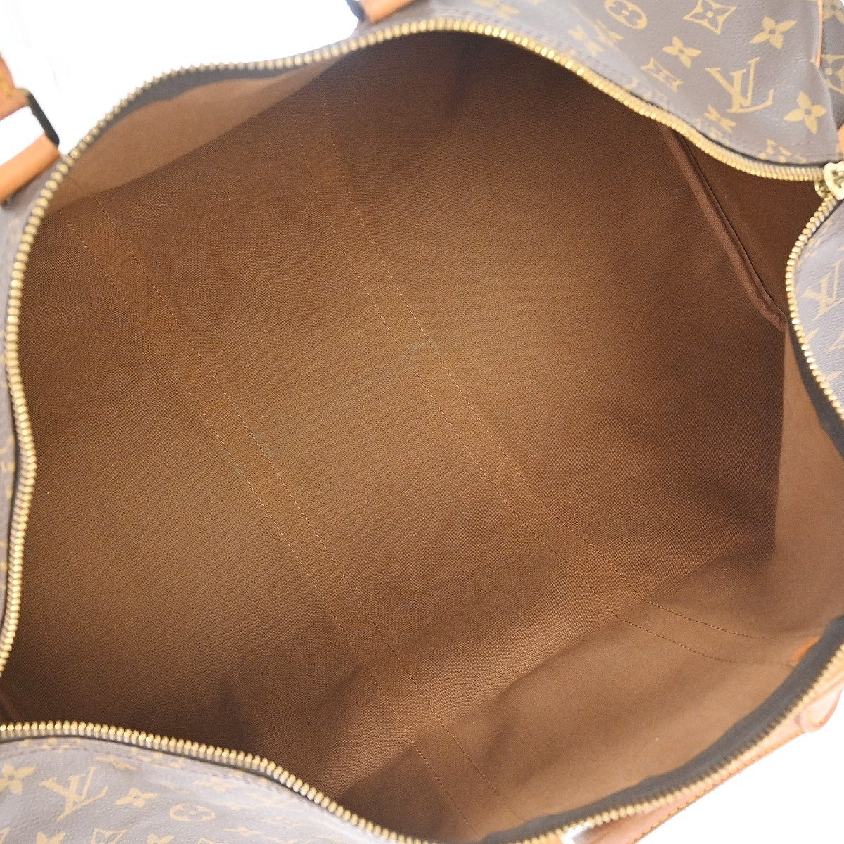 Louis Vuitton Keepall Monogram Brown Canvas Travel Bag Bag (Pre-Owned)