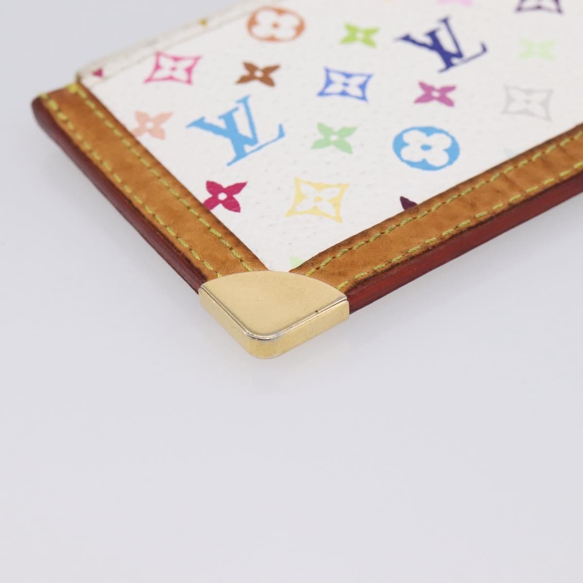 Louis Vuitton Pochette Clés Monogram Canvas White Canvas Wallets Accessory (Pre-Owned)