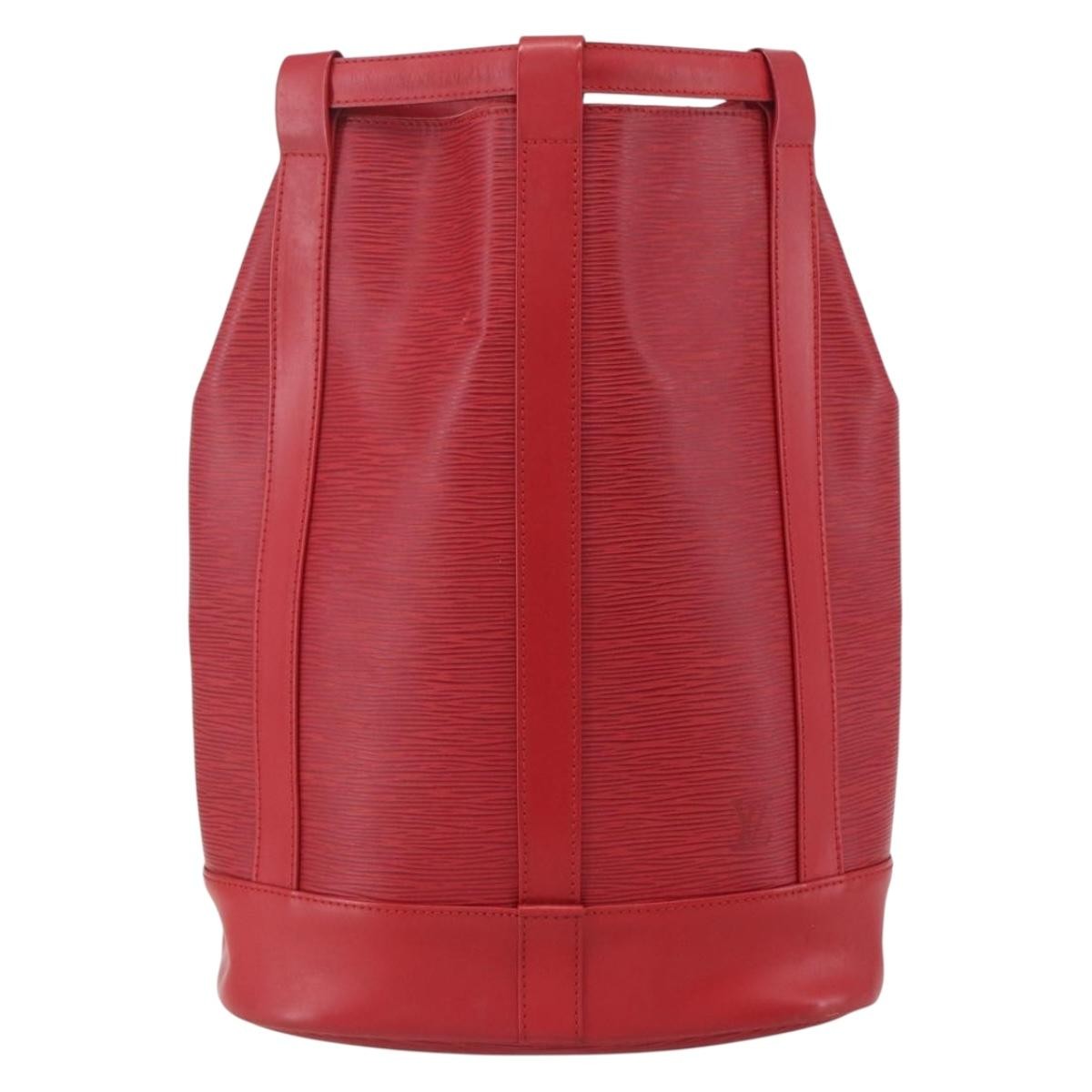 Louis Vuitton Randonnee Epi Leather Red Leather Shoulder Bag Bag (Pre-Owned)