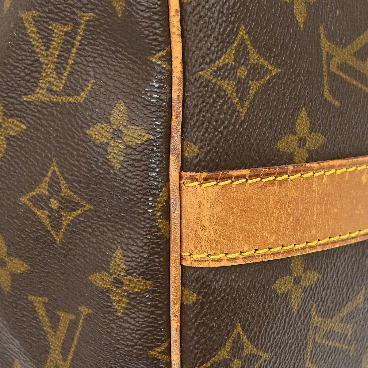 Louis Vuitton Keepall Bandouliere Monogram Canvas Brown Canvas Travel Bag Bag (Pre-Owned)