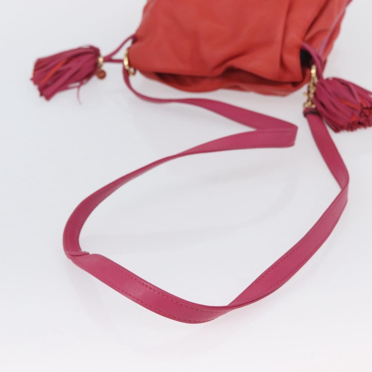 Loewe Flamenco Leather Orange Leather Shoulder Bag Bag (Pre-Owned)