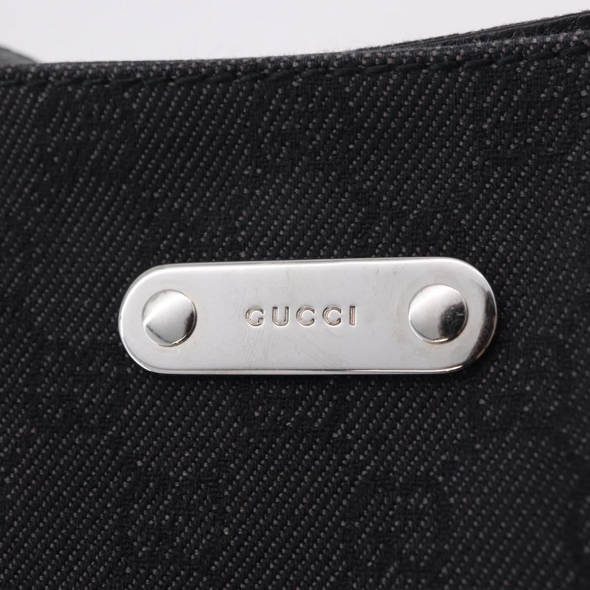 Gucci Original Messenger Gg Canvas And Leather Black Canvas Shoulder Bag Bag (Pre-Owned)