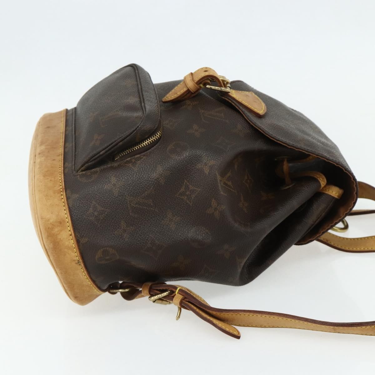 Louis Vuitton Vintage Montsouris Monogram Canvas Brown Canvas Backpack Bag (Pre-Owned)