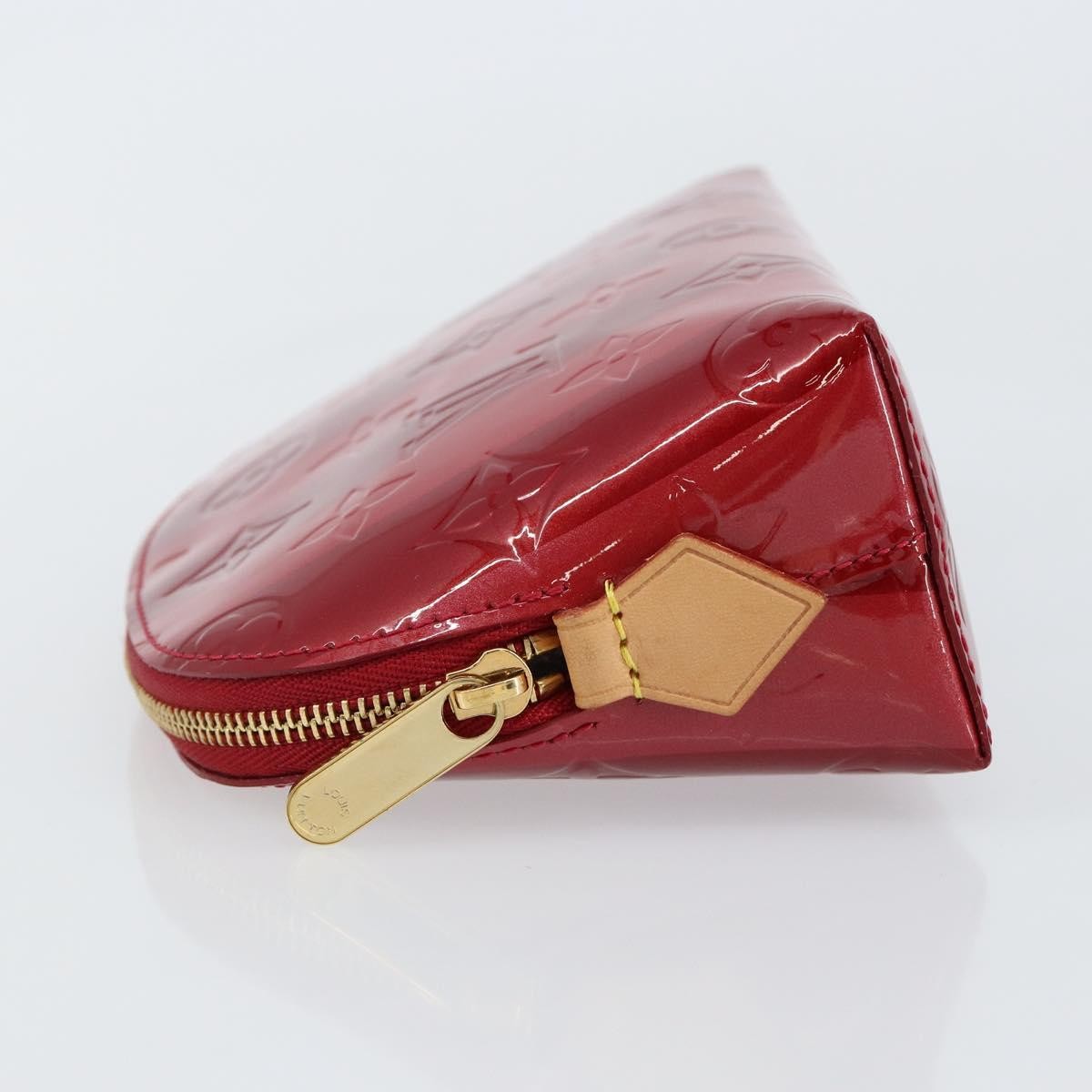 Louis Vuitton Cosmetic Limited Edition Monogram Vernis Rayures Red Patent_Leather Bag (Pre-Owned)